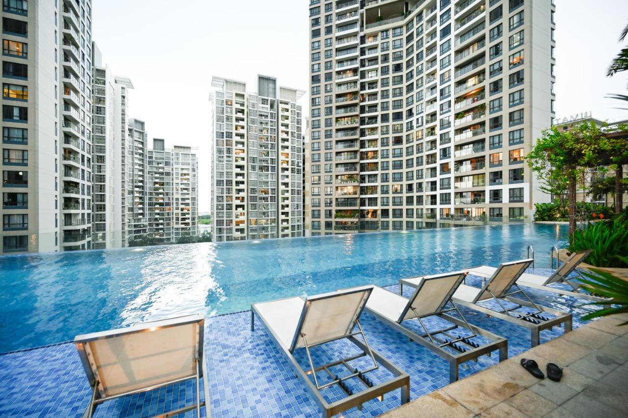 Estella Heights Saigon City View 2Br Apartment & Pool, Ho Chi Minh-staden Exteriör bild